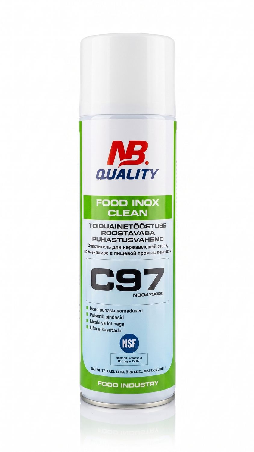 TOIDUAINETÖÖSTUSE ROOSTEVABA PUHASTUS AEROSOOL C97 500ML