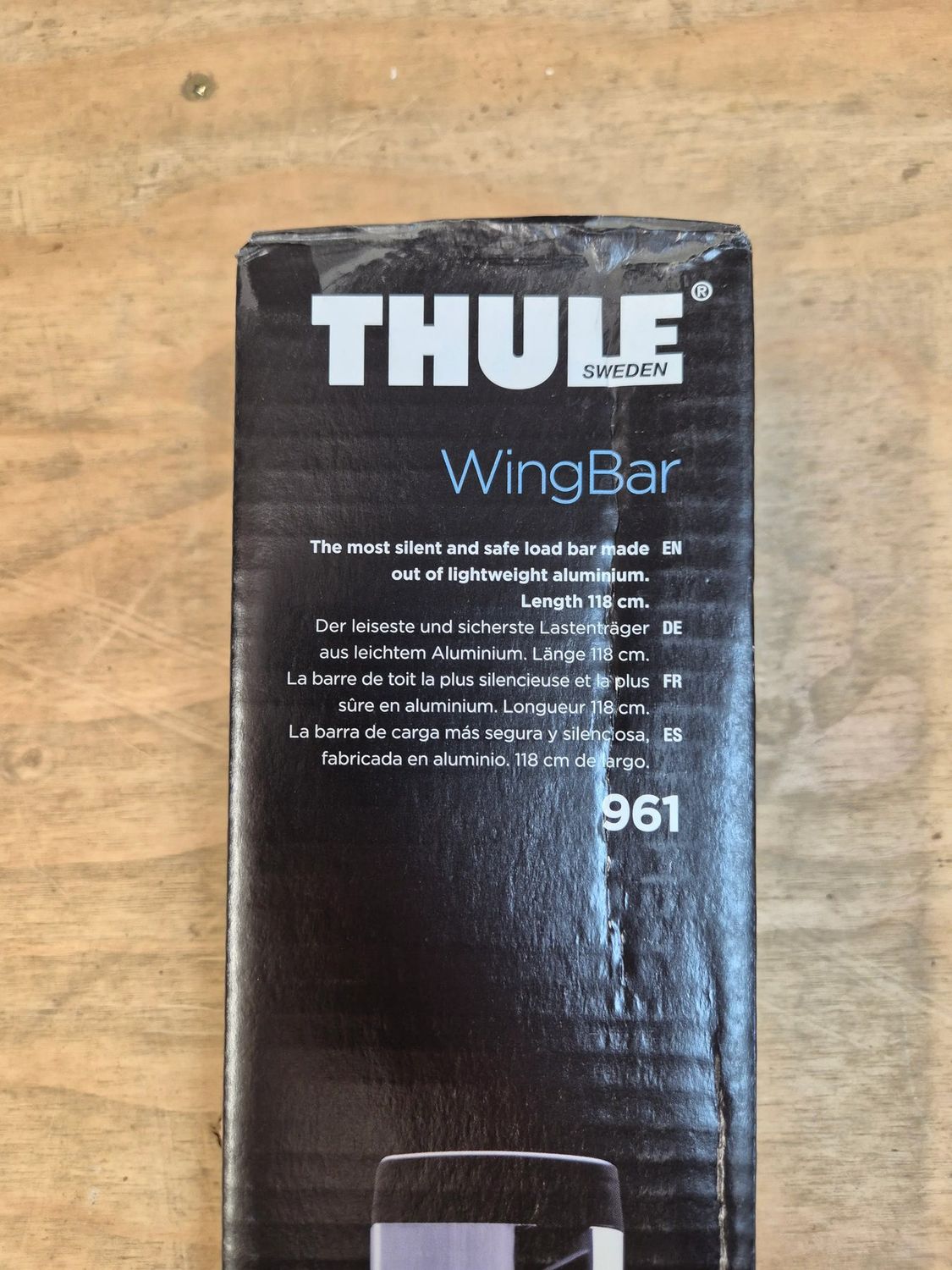 Kasutusjuhend THULE WingBar 961 Katuseraam