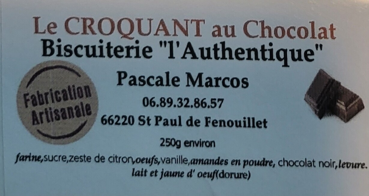 Le Croquant au Chocolat 200G