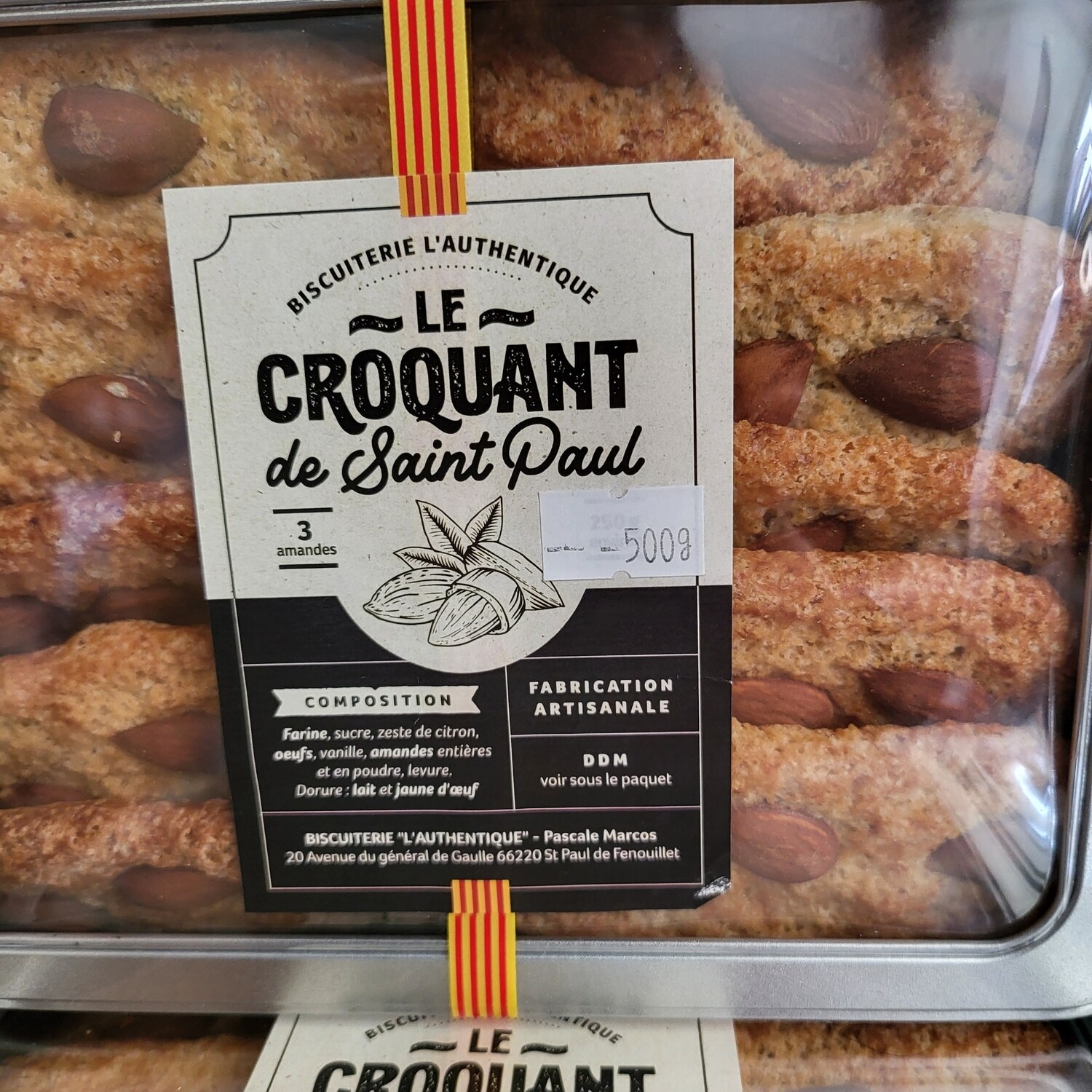 Le Croquant de Saint Paul 500g et sa boite 
