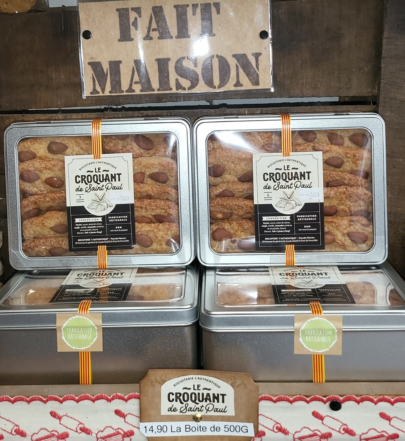 Le Croquant de Saint Paul 500g et sa boite 