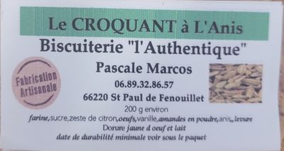 Le Croquant à l anis 200g