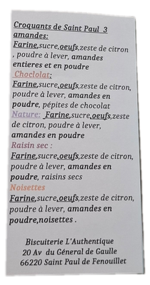 Assortiment de Croquants Artisanaux