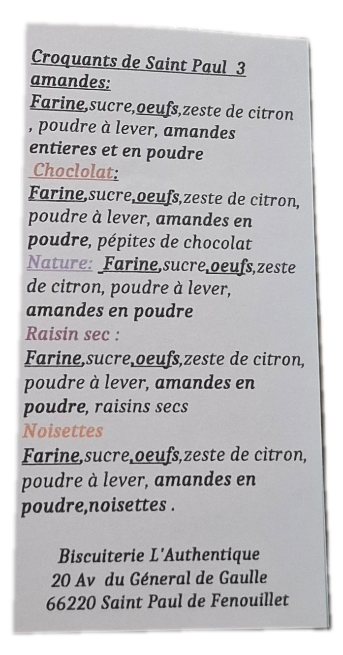 Assortiment de Croquants Artisanaux