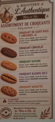 Assortiment de Croquants Artisanaux