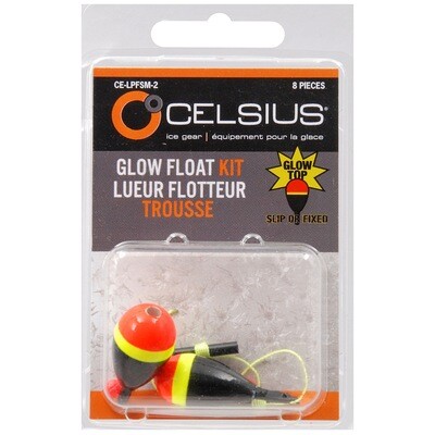Celsius Glow Float Bobber 2pk, Slip or Fixed