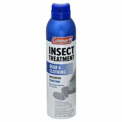Coleman 752 Unscented Gear & Clothing Tick & Insect Repellent, 6oz .5% Permetrin