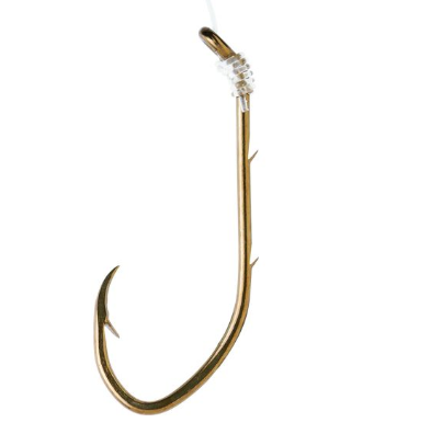 EAGLE CLAW 138H4 PRO V HOOK WITH SNELL, 6 PACK
