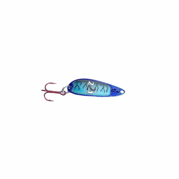 VENOM  221 Flutter Spoon Blue &amp; Blue UV Glow 3/16 Oz. Rattling  V93015