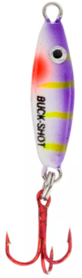 Northland Fishing Tackle UV Buck-Shot Rattle Spoon 1/16 Oz. Purple Tiger BRUVS246