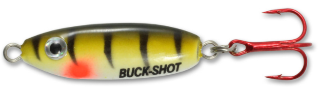 Northland Fishing Tackle UV Buck-Shot Rattle Spoon 1/16 Oz. Green Perch BRUVS223