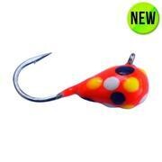 KENDERS Orange with White, Yellow and Black Spots 5MM Tungsten Jig TK1305