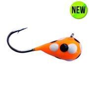 KENDERS Orange with White, Yellow and Black Spots 4MM Tungsten Jig TK1274