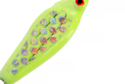 MAYNARDS Glow Chartreuse Glow 1/8 Oz. 2 Banger Rattle Spoon 2B18FCG
