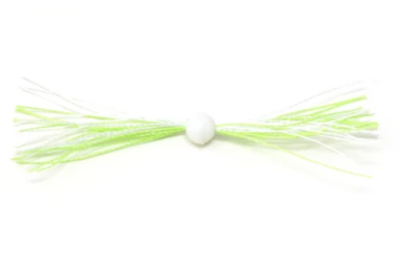 Clam Silkie Jig Trailer Chartreuse/White CL15622