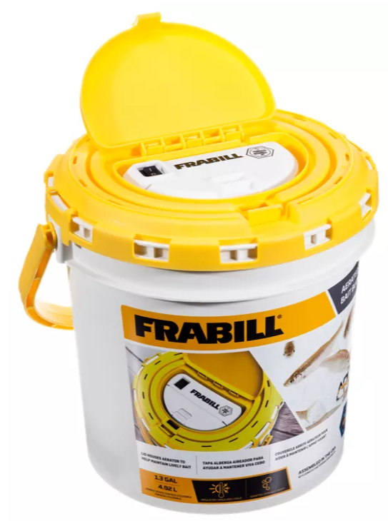 Frabill Dual Bait Bucket with Aerator 4825