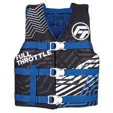Full Throttle Nylon Life Jacket, Youth, Blue 55-88 LBS 11220050000222 