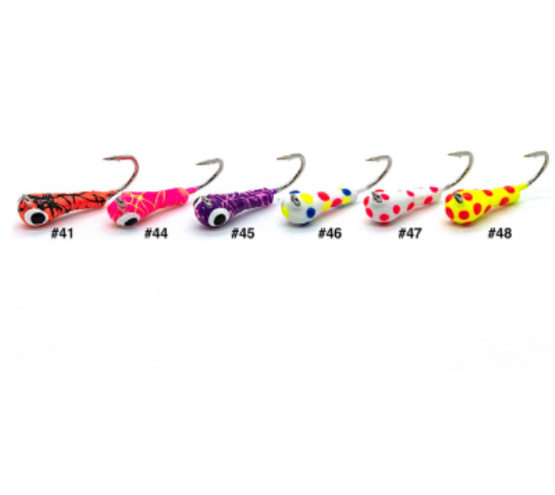 Widow Maker Tungsten Droplit Jig #12 2pk #44 Pink Cracker Glow WDLG1244