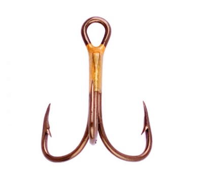 Eagle Claw #8 Treble Hook Bronze 5 Pack 374R8