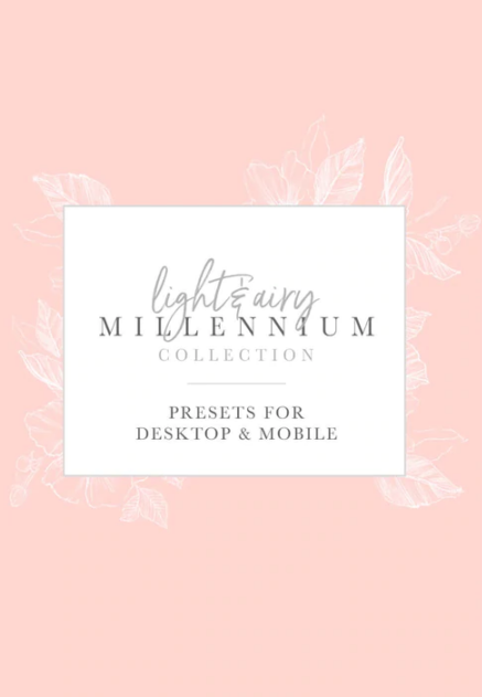 Pretty Presets and Actions – Light & Airy Millenium Preset Collection
