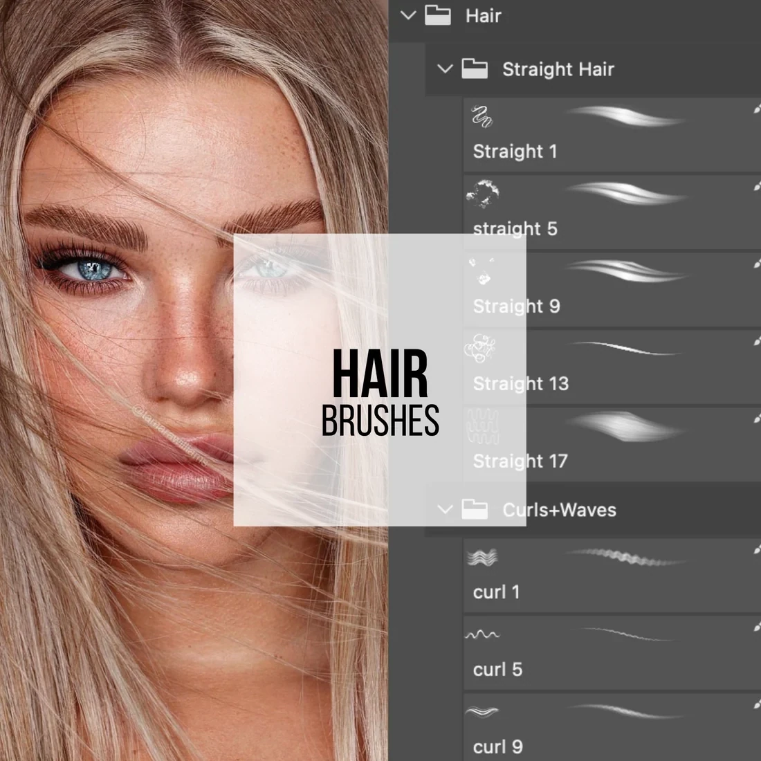 Tamara Williams – Hair Photoshop Brushes