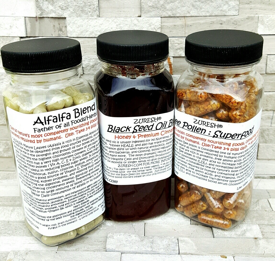 Black Seed Oil & Organic Honey, Alfalfa, & Bee Pollen
