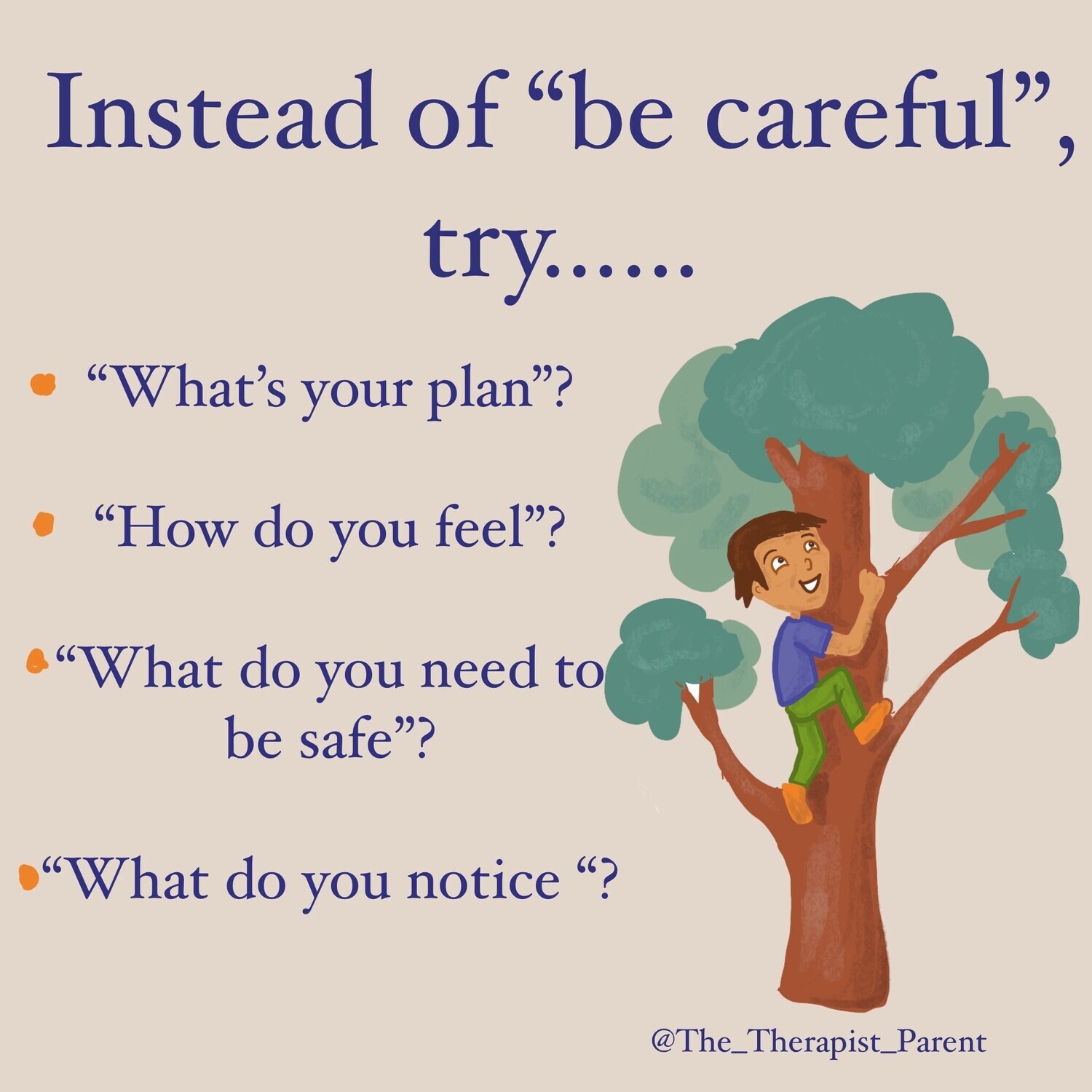 Downloadable Poster - Instead of "be careful"