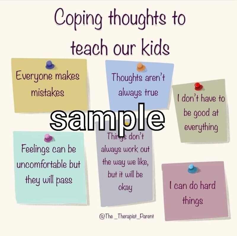 Downloadable Poster - Coping Thoughts