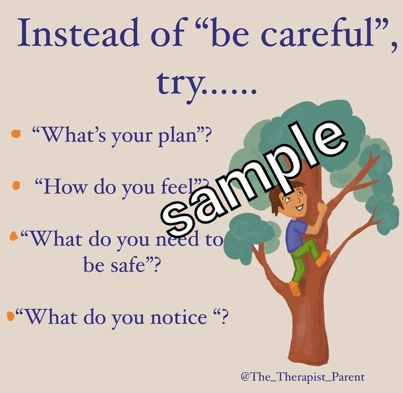 Downloadable Poster - Instead of &quot;be careful&quot;