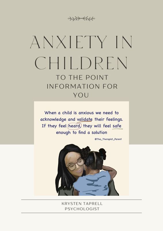 Anxiety in Children - Video