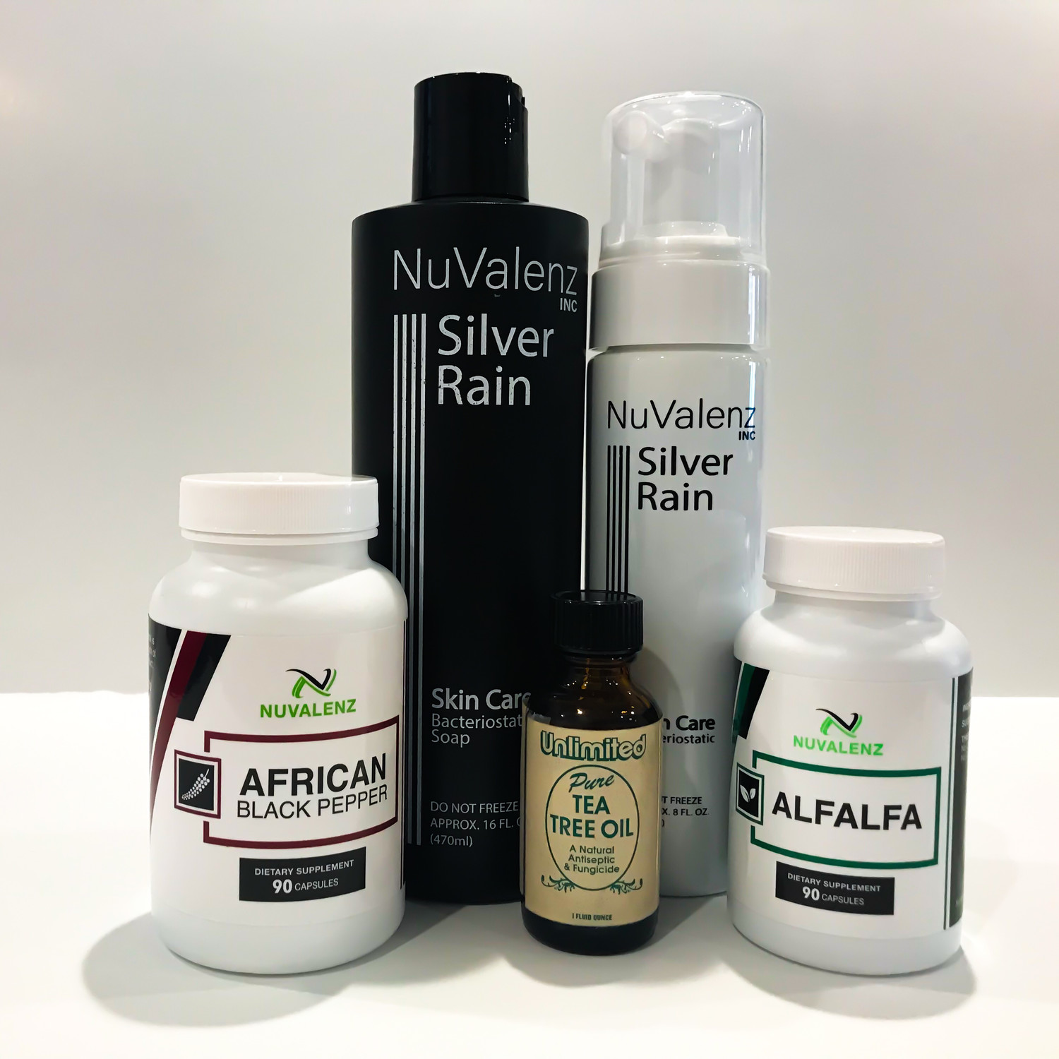 Shingles Kit (Silver Rain Soap, Alfalfa, African Black Pepper, Unlimited Tea Tree Oil)