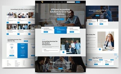 Website for tax advisors, lawyers, and notaries based on WORDPRESS CMS