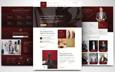 Website for tax advisors, lawyers, and notaries based on WORDPRESS CMS