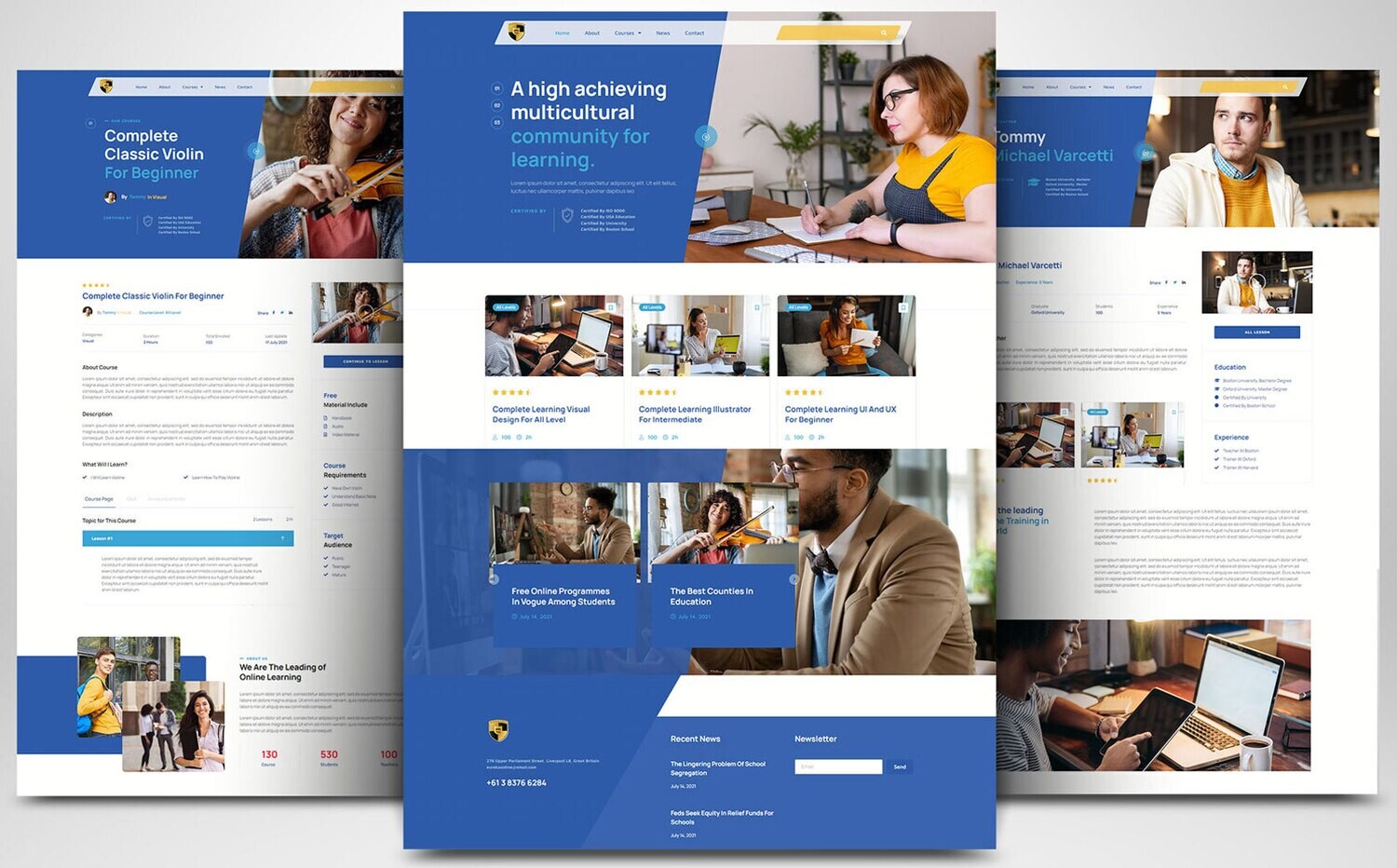 Webseite zum Thema Ausbildung &amp; Karriere auf Basis von WORDPRESS CMS
