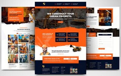 Website for architects and the construction industry based on WORDPRESS CMS