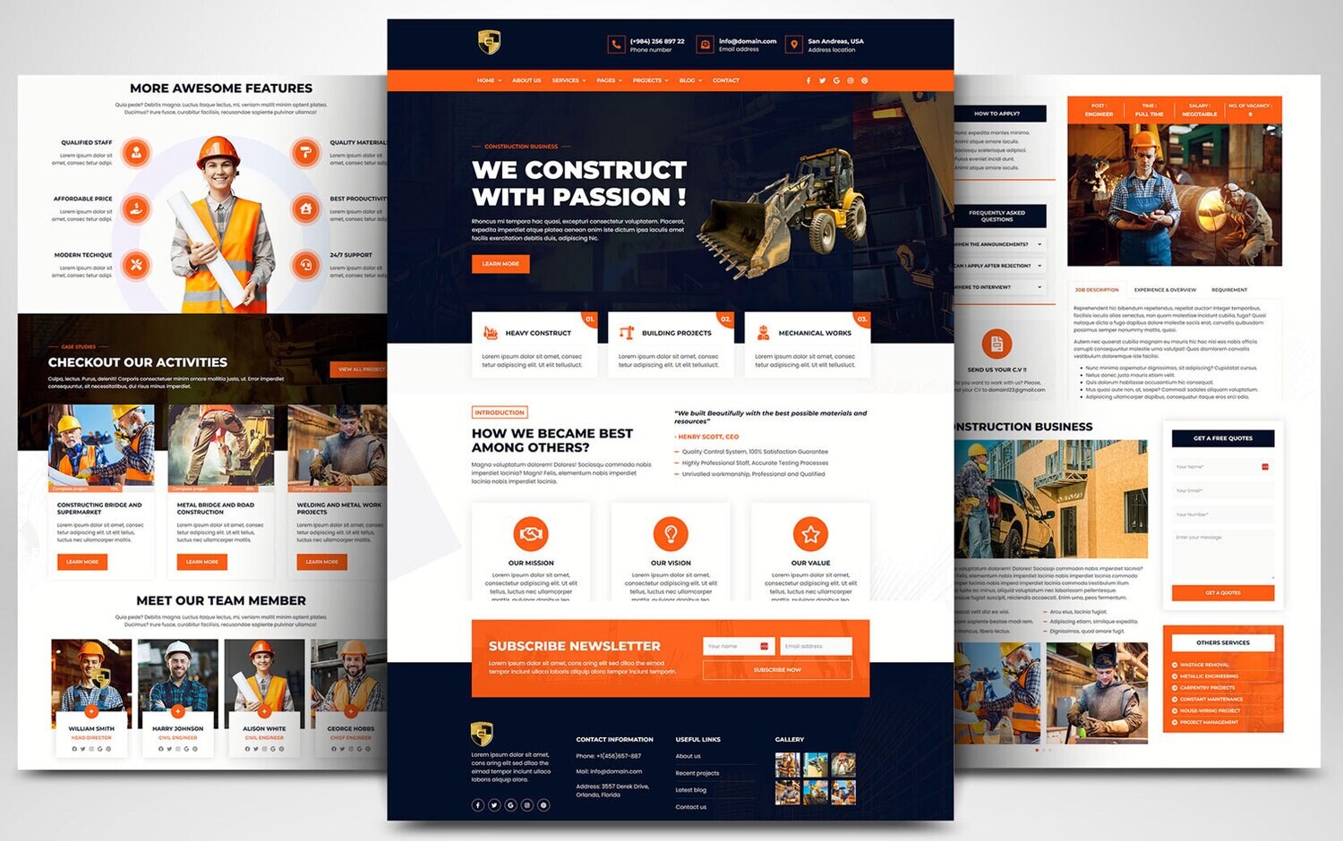 Webseite für Architekten und Baubranche auf Basis von WORDPRESS CMS