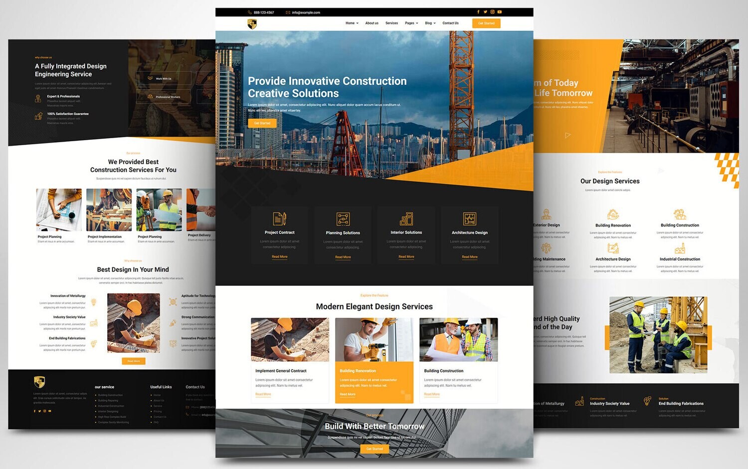 Webseite für Architekten und Baubranche auf Basis von WORDPRESS CMS