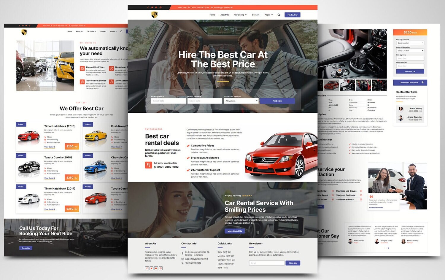 Webseite zum Thema Auto, Moto &amp; Verkehr auf Basis von WORDPRESS CMS