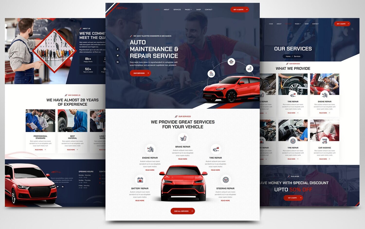 Webseite zum Thema Auto, Moto &amp; Verkehr auf Basis von WORDPRESS CMS