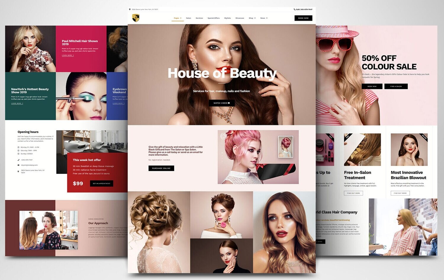 Webseite zum Beauty, Kosmetik &amp; Wellness auf Basis von WORDPRESS CMS