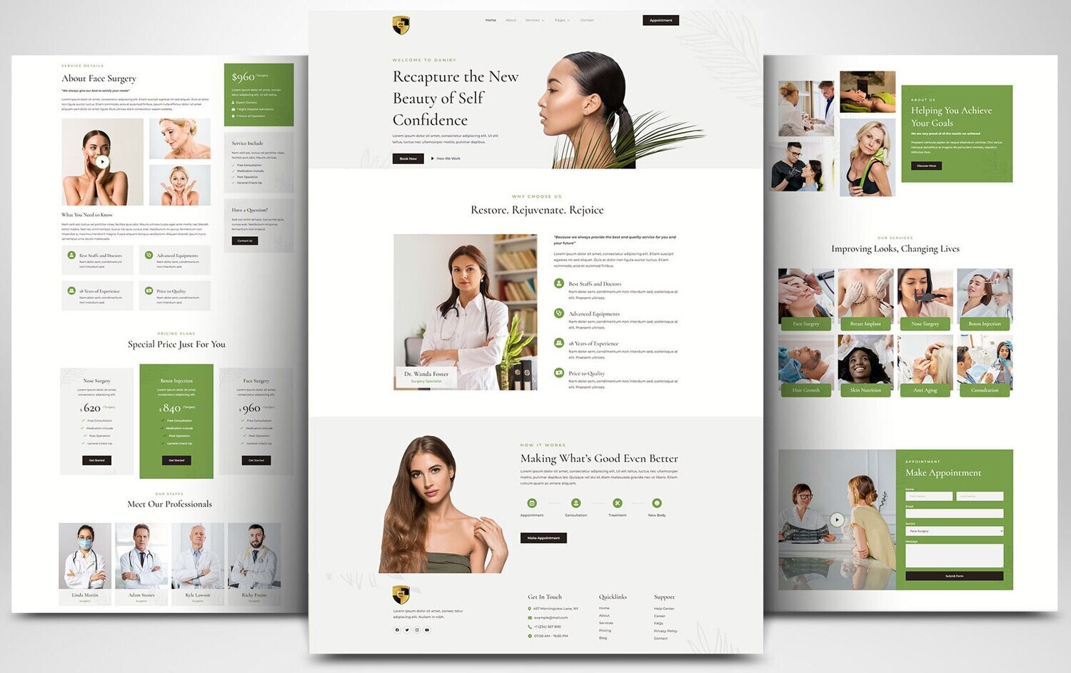 Webseite zum Beauty, Kosmetik &amp; Wellness auf Basis von WORDPRESS CMS