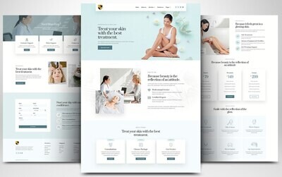 Website on beauty, cosmetics & wellness based on WORDPRESS CMS