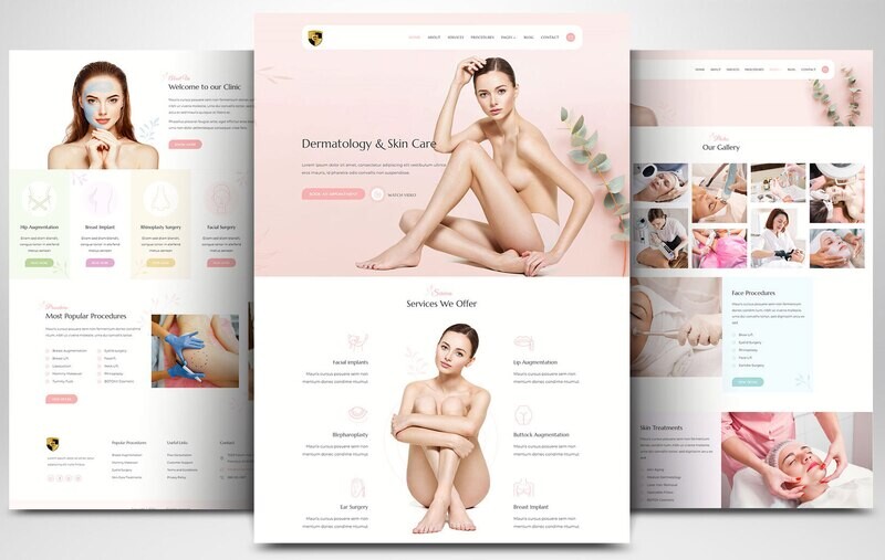 Webseite zum Beauty, Kosmetik & Wellness auf Basis von WORDPRESS CMS