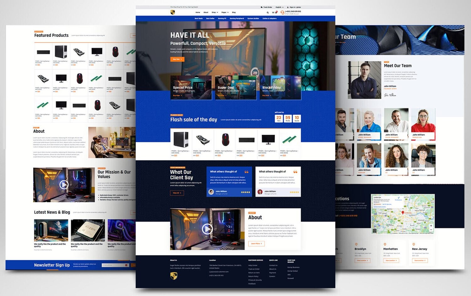 Webseite zum Thema Computer, Handy &amp; Zubehör auf Basis von WORDPRESS CMS