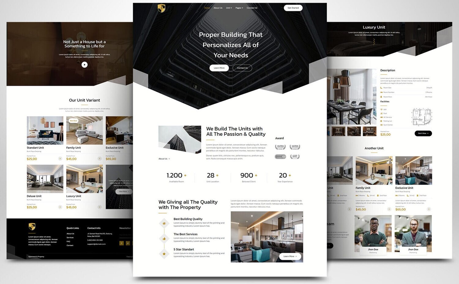 Webseite zum Thema Haus &amp; Möbel auf Basis von WORDPRESS CMS