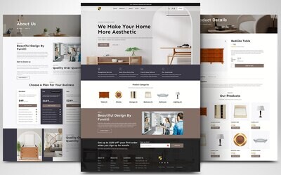 Webseite zum Thema Haus & Möbel auf Basis von WORDPRESS CMS
