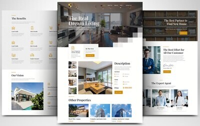 Website on real estate based on WORDPRESS CMS