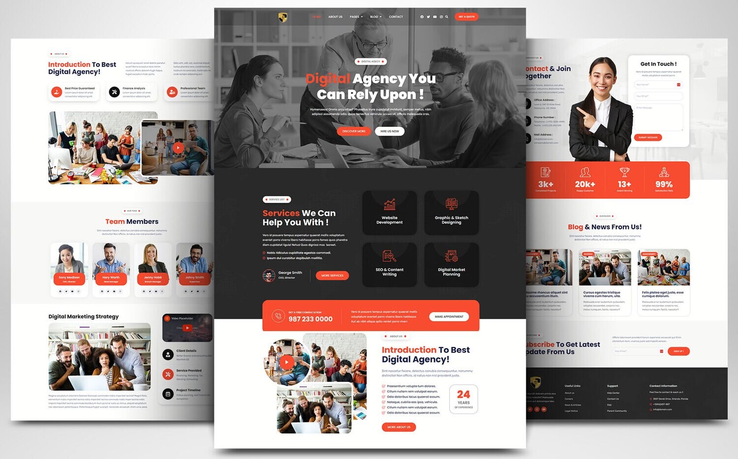 Webseite zum Thema Industrie &amp; Wirtschaft auf Basis von WORDPRESS CMS