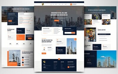 Webseite zum Thema Industrie & Wirtschaft auf Basis von WORDPRESS CMS