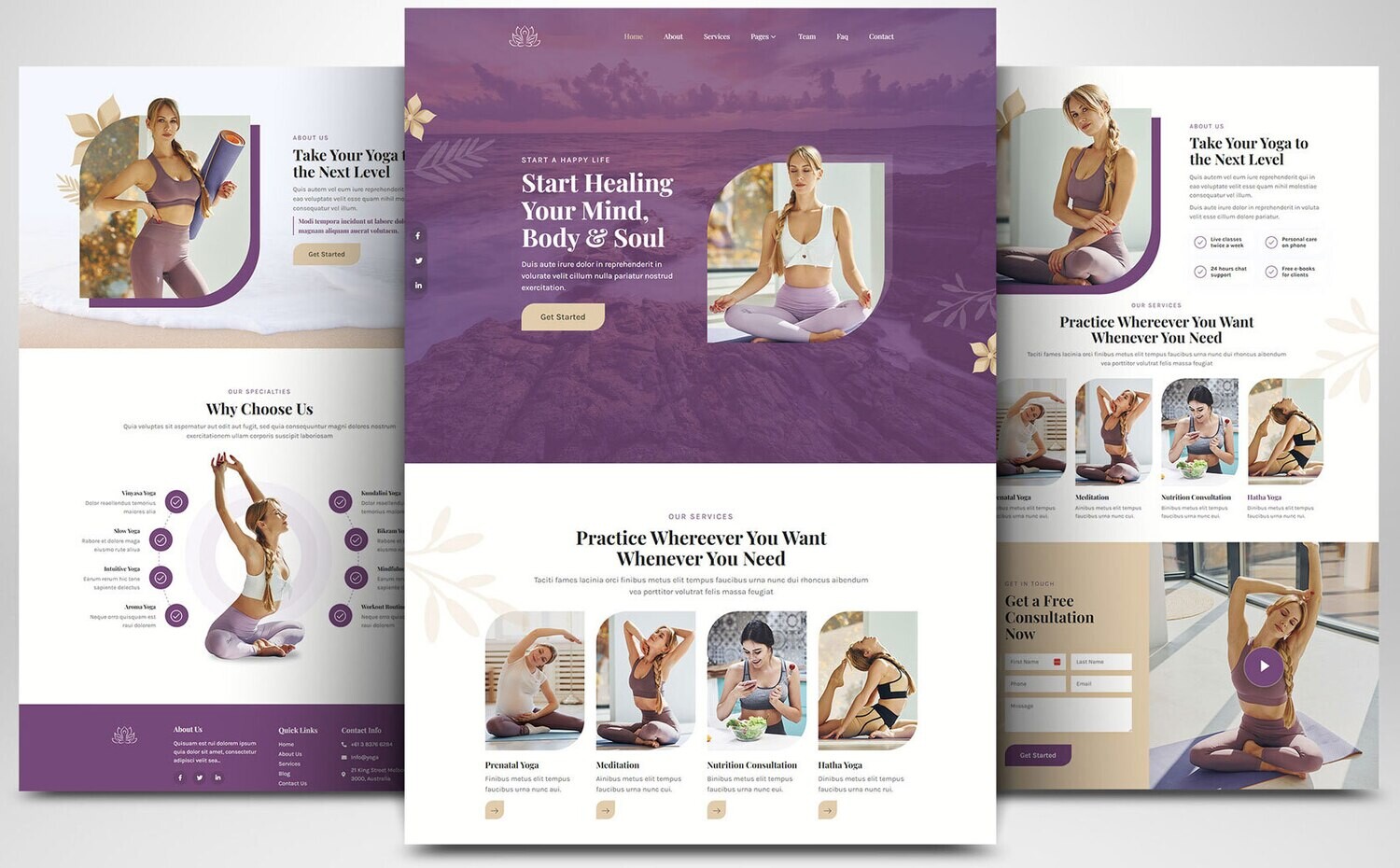 Webseite zum Thema Medizin &amp; Gesundheit auf Basis von WORDPRESS CMS